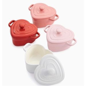 Martha Stewart Collection 4 Pcs Heart Cocottes